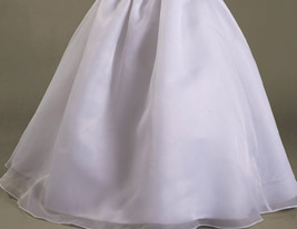 SHIRIN - Kleid für Blumenmädchen aus Organza und Satin
