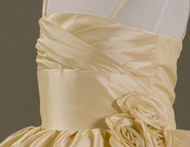 Ball Gown Spaghetti Straps Court Train Taffeta Flower Girl Dress