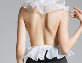 JEANNIE - Abito da Cocktail in Organza e Raso JEANNIE - Abito da Cocktail in Organza e Raso