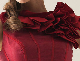 ALDEA - Vestido de Cóctel de Tafetán