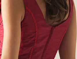 ALDEA - Vestido de Cóctel de Tafetán