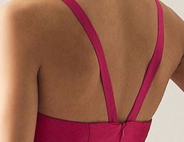 PERLA - Vestido de Fiesta de boda o de Dama de honor de Tafetán