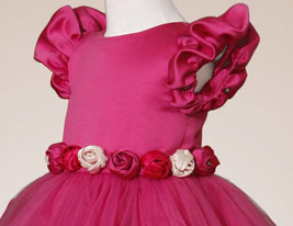 Ball Gown Jewel Knee-length Puff Balloon Satin Tulle Flower Girl Dress Ball Gown Jewel Knee-length Puff Balloon Satin Tulle Flower Girl Dress