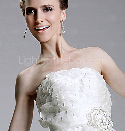 PERMINE - Vestido de Novia de Organza y Satén PERMINE - Vestido de Novia de Organza y Satén