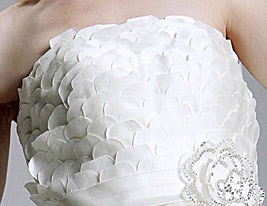 PERMINE - Vestido de Novia de Organza y Satén PERMINE - Vestido de Novia de Organza y Satén