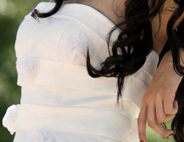 ADAMINA - Kleid für die Braut aus Satin