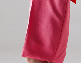 Sheath / Column Scoop Knee-length Satin Bridesmaid/ Wedding Party Dress With A Wrap Sheath / Column Scoop Knee-length Satin Bridesmaid/ Wedding Party Dress With A Wrap