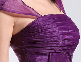 DENTON - Vestido de Cóctel de Organza