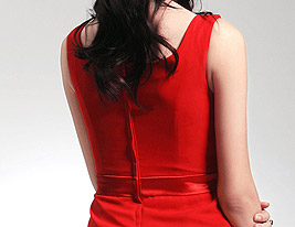 GABRIELLE - Kleid für Brautjungfer aus Chiffon und Satin GABRIELLE - Kleid für Brautjungfer aus Chiffon und Satin