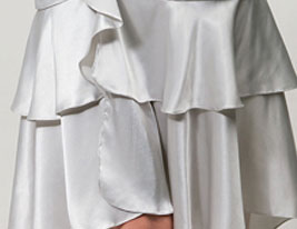 Sheath/Column Halter Knee-length Charmeuse Cocktail/Homecoming Dress 