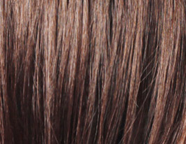 Capless Long Chocolate Brown Body Wave 100% Human Hair Wig with Side Bang