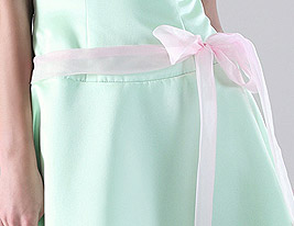 SORKA - Abito da Damigella in Organza e Raso