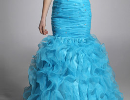 Trumpet/ Mermaid Sweetheart Floor-length Taffeta Organza Evening/ Prom Dress