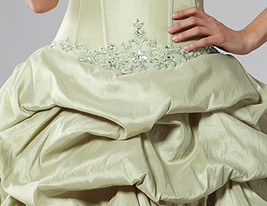Ball Gown Strapless Floor-length Taffeta Prom Dress
