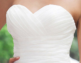 AMBICA - Kleid für Abendveranstaltung aus Organza und Satin AMBICA - Kleid für Abendveranstaltung aus Organza und Satin