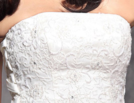 Ball Gown Sleeveless  Floor-length Satin Wedding Dress