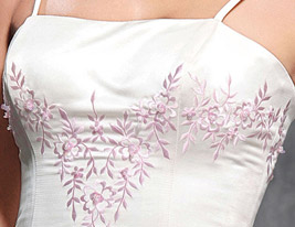 A-line/Princess Spaghetti Straps Sleeveless Floor-length Satin Wedding Dress 