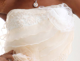 BIRLA - Robe de Mariée Organza