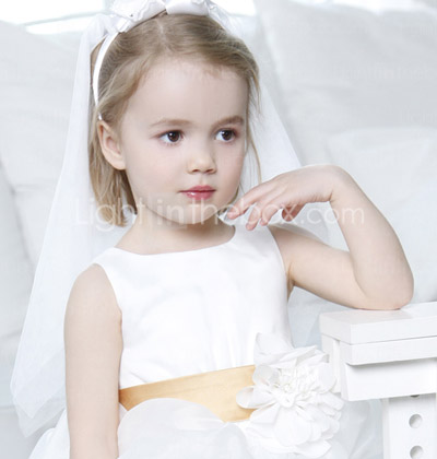 ZOILA - Kleid für Blumenmädchen aus Organza und Satin