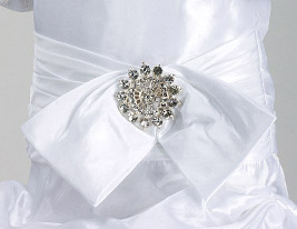 A-line Princess Jewel Floor-length Taffeta Flower Girl Dress