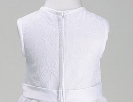 A-line Princess Scoop Knee-length Satin Flower Girl Dress 