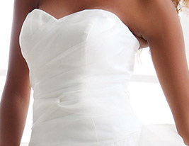 Ball Gown Strapless Sweetheart Court Train Organza Wedding Dress