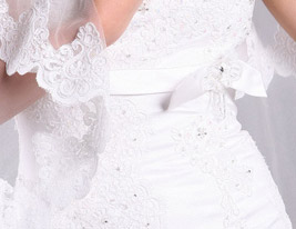 Trumpet/ Mermaid Square Court Train Satin Lace Wedding Dress Trumpet/ Mermaid Square Court Train Satin Lace Wedding Dress