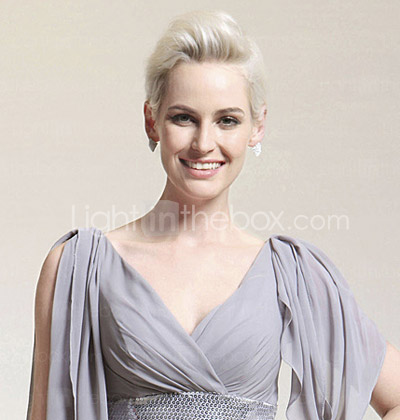 PORTSMOUTH - Kleid für Abendveranstaltung aus Chiffon und Elastische Seide PORTSMOUTH - Kleid für Abendveranstaltung aus Chiffon und Elastische Seide