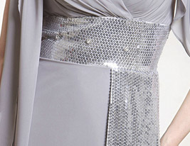 PORTSMOUTH - Kleid für Abendveranstaltung aus Chiffon und Elastische Seide PORTSMOUTH - Kleid für Abendveranstaltung aus Chiffon und Elastische Seide