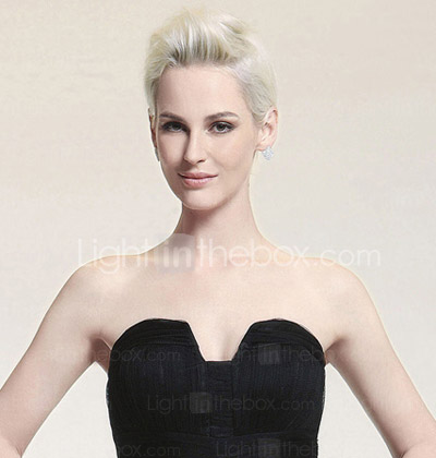 chiffon elastisk sateng skjede / kolonne stroppeløs fotsid kjole inspirert av Dianna Agron