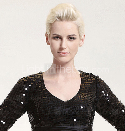 Sequined Sheath/ Column V-neck Floor-length Evening Dress inspired by Mary Hart at the 83rd Oscar
