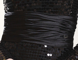 Sequined Sheath/ Column V-neck Floor-length Evening Dress inspired by Mary Hart at the 83rd Oscar