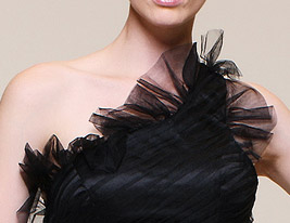 GODELINE - kjole til kveld i Satin og tulle GODELINE - kjole til kveld i Satin og tulle