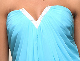 YVORA - Robe de Cocktail Mousseline
