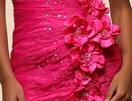 SARISHA - Robe de Soirée Organza Satin SARISHA - Robe de Soirée Organza Satin