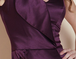 ASHLEIGH - Cocktailjurk van Satijn