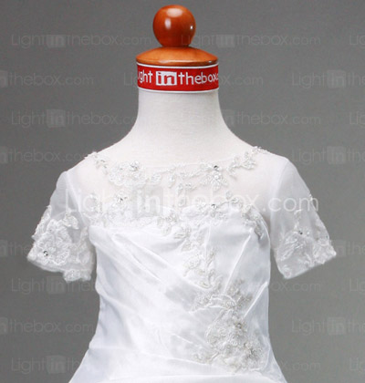 Ball Gown Jewel Floor-length Taffeta Flower Girl Dress Ball Gown Jewel Floor-length Taffeta Flower Girl Dress