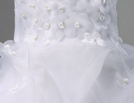 A-line Jewel Court Train Organza Over Satin Flower Girl Dress A-line Jewel Court Train Organza Over Satin Flower Girl Dress