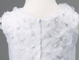 A-line Jewel Court Train Organza Over Satin Flower Girl Dress A-line Jewel Court Train Organza Over Satin Flower Girl Dress
