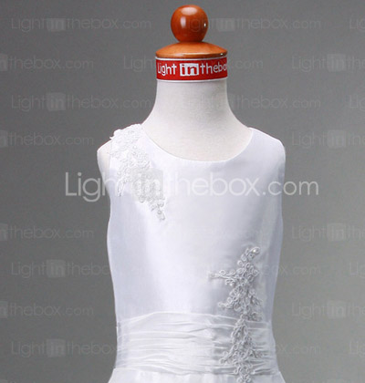 A-line Scoop Floor-length Taffeta Flower Girl Dress A-line Scoop Floor-length Taffeta Flower Girl Dress
