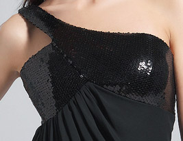 A-line One Shoulder Short/ Mini Chiffon Bridesmaid Dress