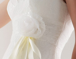 Trumpet/Mermaid V-neck Floor-length Lace Wedding Dress 