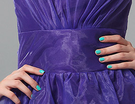 A-line Bateau Knee-length Organza Bridesmaid Dress