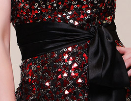 Trumpet/ Mermaid Strapless Court Train Sequined Evening Dress