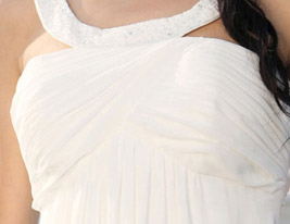 Sheath/ Column Straps Sweep/ Brush Train Chiffon Wedding Dress Sheath/ Column Straps Sweep/ Brush Train Chiffon Wedding Dress