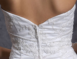 KATHRIN - Vestido de Novia de Satén y Encaje