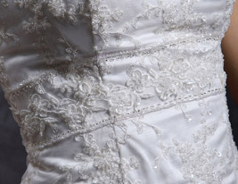 KATHRIN - Vestido de Novia de Satén y Encaje