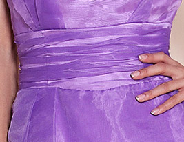 BEVIN - Bruidsmeisjesjurk van Organza en Satijn BEVIN - Bruidsmeisjesjurk van Organza en Satijn