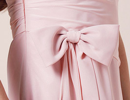 A-line Spaghetti Straps Square Floor-length Chiffon Junior Bridesmaid Dress