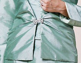 Sheath/Column Strapless Floor-length Taffeta Mother of the Bride Dress With A Wrap 